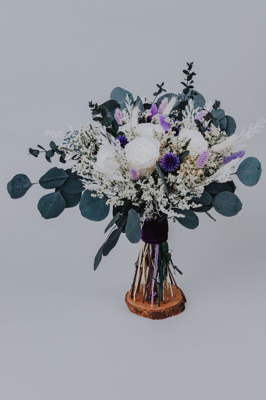 White Lavender Violet Lilac Bridal bouquet