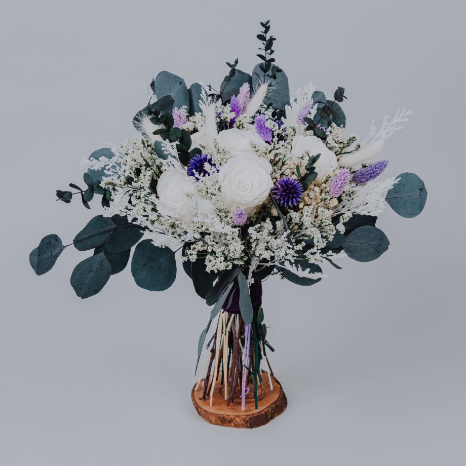 White Lavender Violet Lilac Bridal bouquet