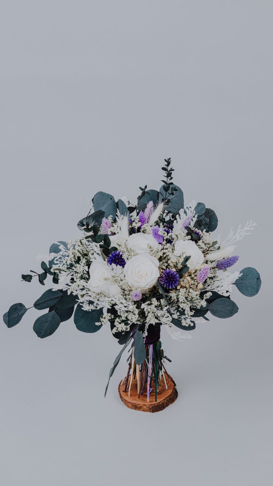 White Lavender Violet Lilac Bridal bouquet